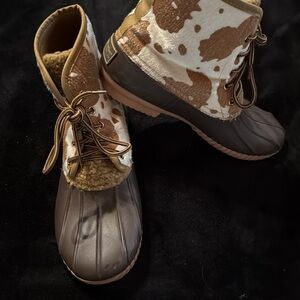 Simply Southern Brown and Tan Winter Boots